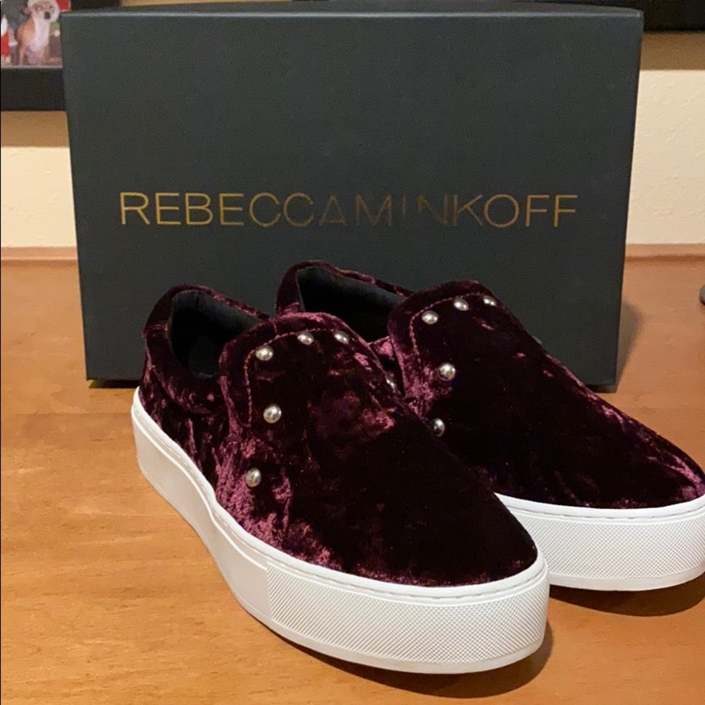 *BNIB* Rebecca Minkoff velvet slip ons